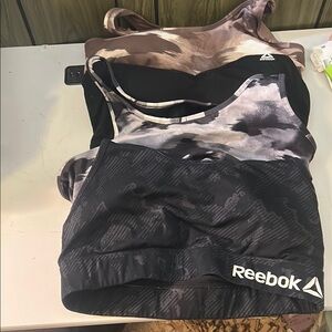 Reebok Sports Bra Set - Black and Gray